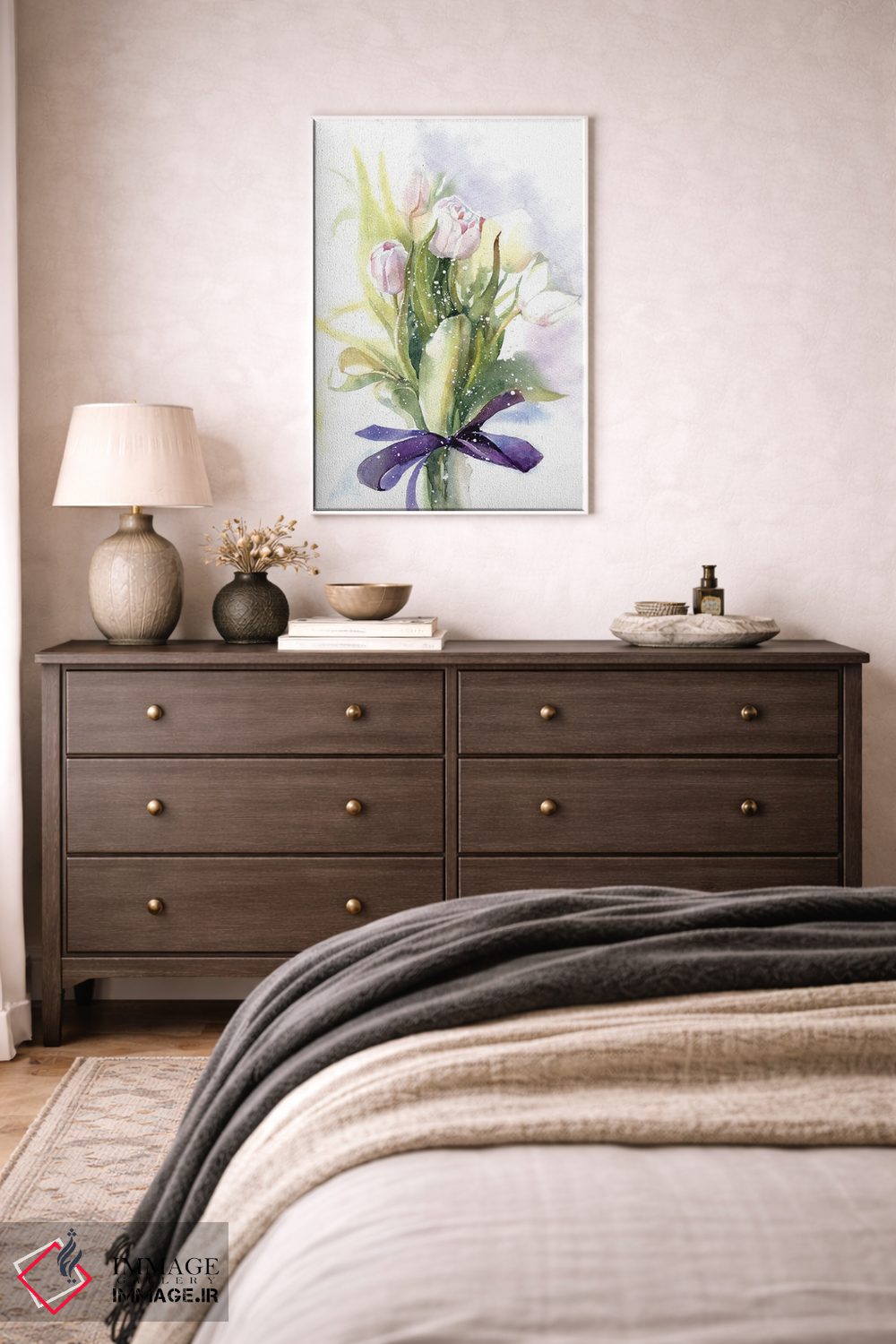 تابلو دکوراتیو لاله ها اثر مارینا ایگناتووا - D3W