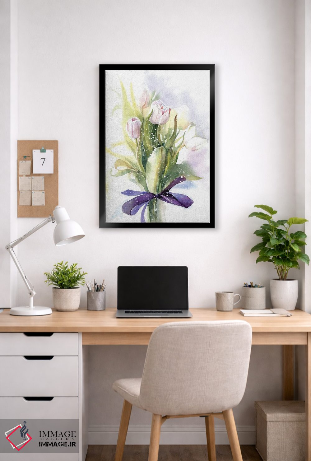 تابلو دکوراتیو لاله ها اثر مارینا ایگناتووا - D5B