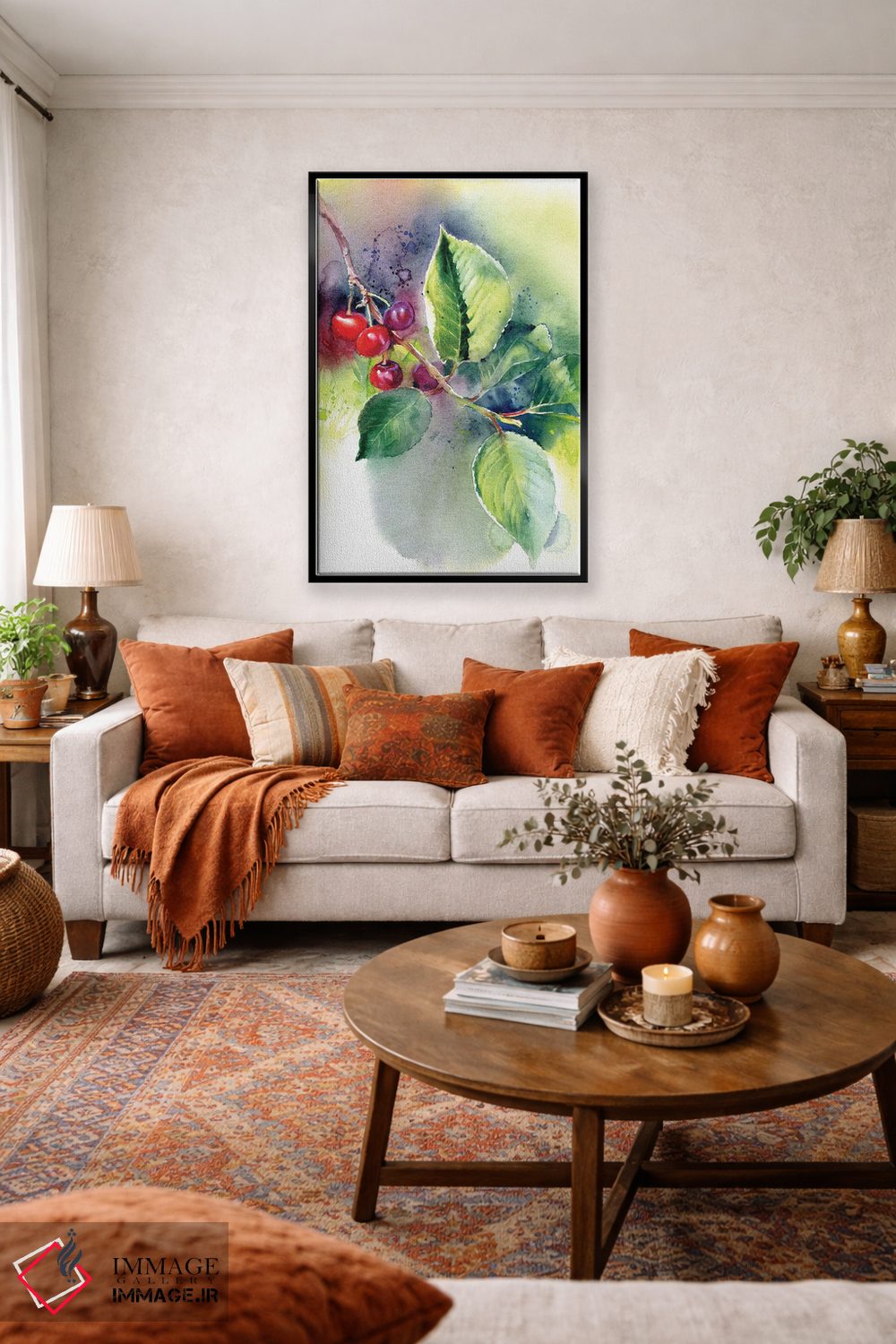 تابلو دکوراتیو گیلاس اثر مارینا ایگناتووا - D4B