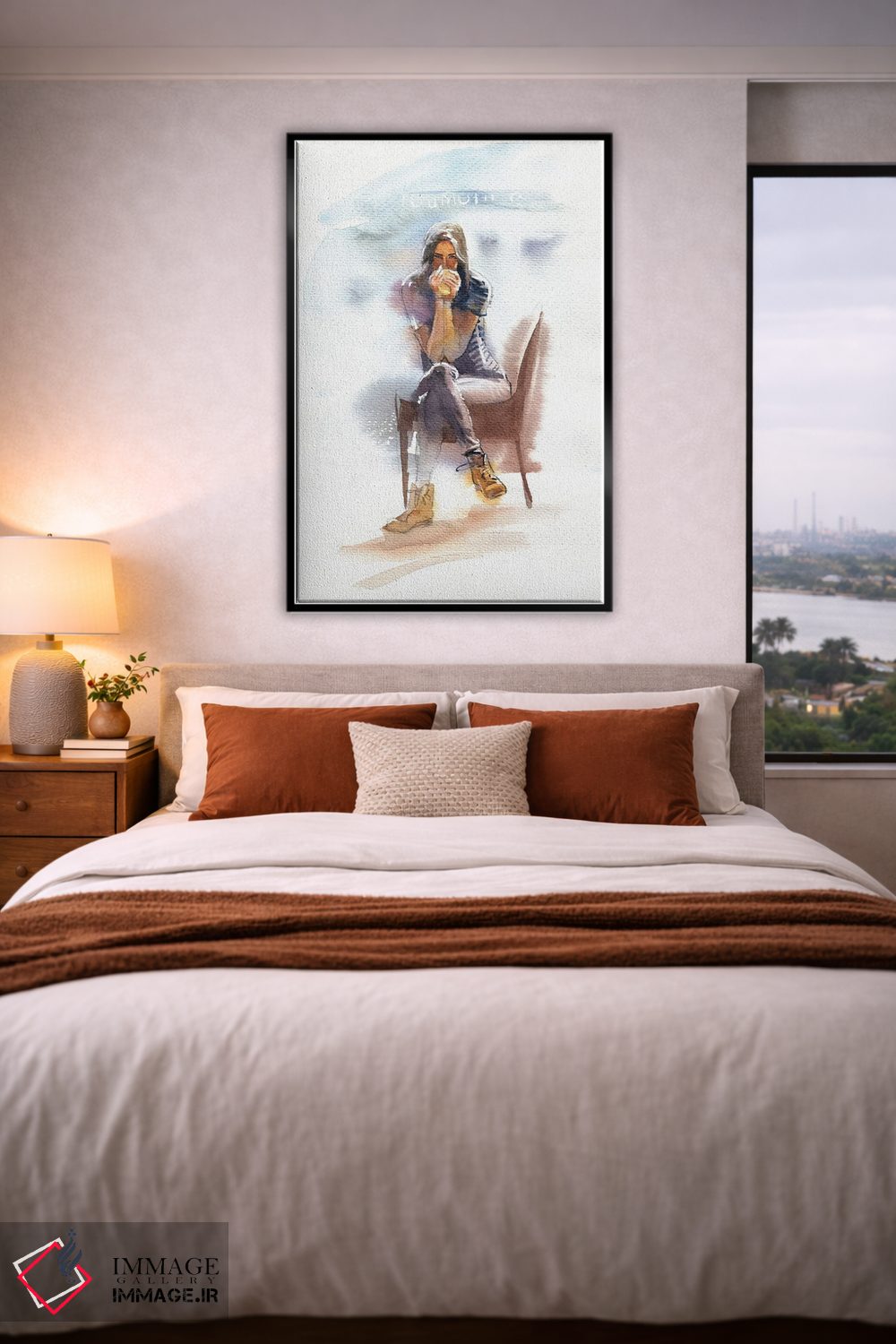 تابلو دکوراتیو قهوه داغ اثر مارینا ایگناتووا - D4B