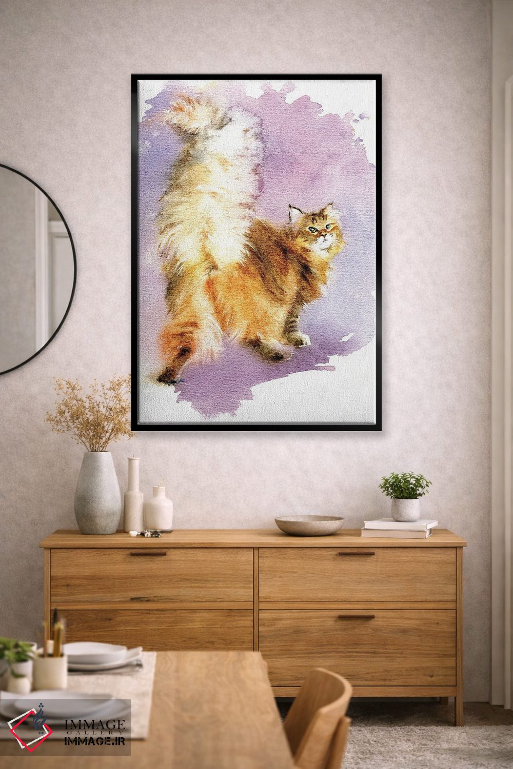 تابلو دکوراتیو دم زیبا اثر مارینا ایگناتووا - D2B