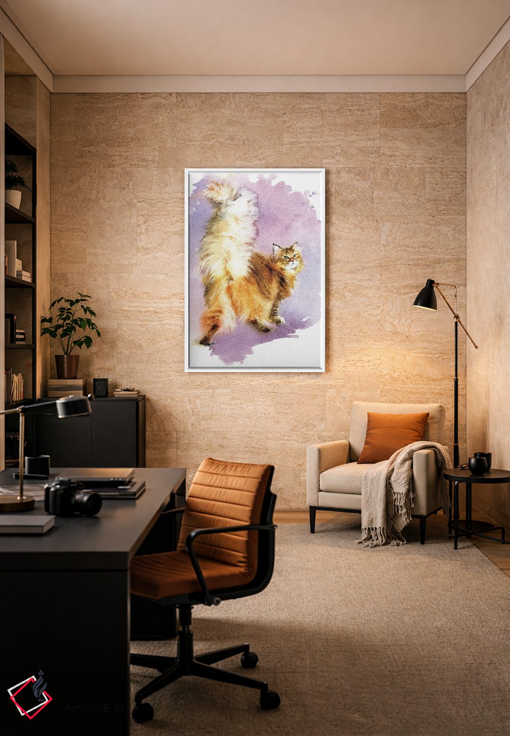 تابلو دکوراتیو دم زیبا اثر مارینا ایگناتووا - D6W