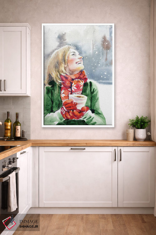 تابلو دکوراتیو بارش برف اثر مارینا ایگناتووا - D2W