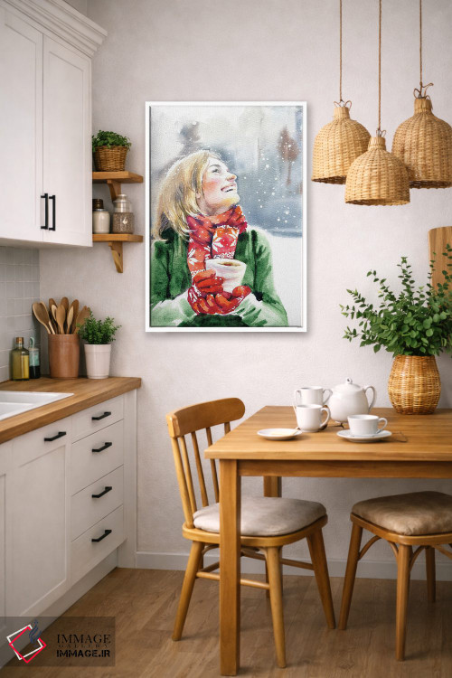 تابلو دکوراتیو بارش برف اثر مارینا ایگناتووا - D5W