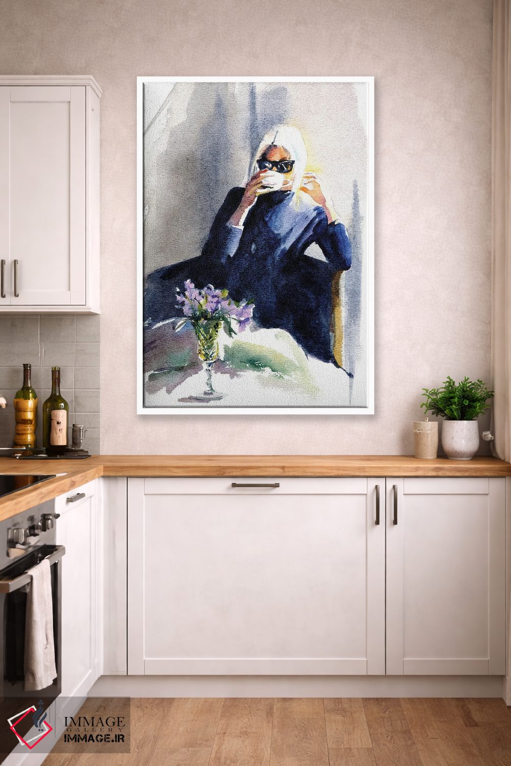 تابلو دکوراتیو بنفشه و قهوه اثر مارینا ایگناتووا - D4W