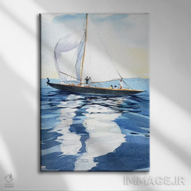 تابلو دکوراتیو زیر بادبان ها اثر مارینا ایگناتووا - نمای روبهرو روی دیوار