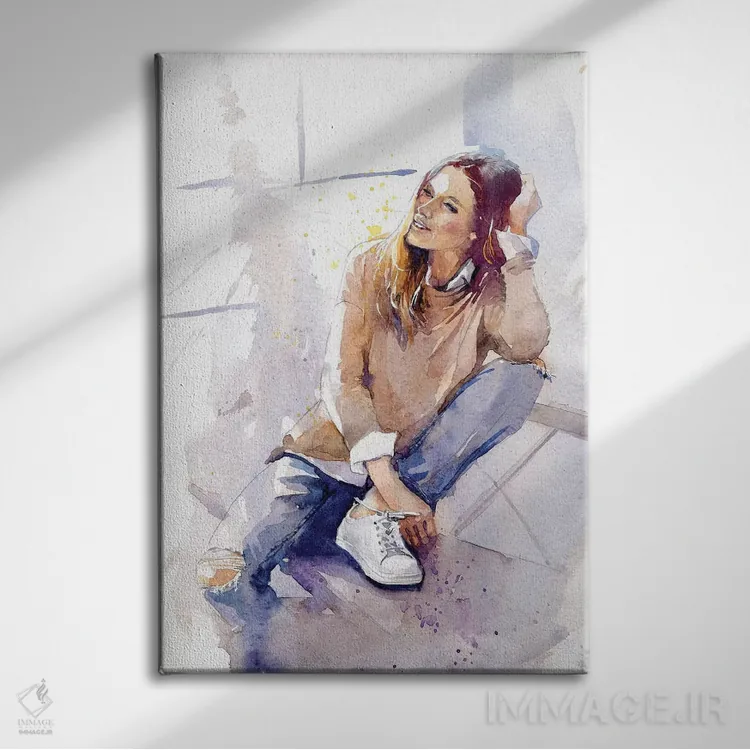 تابلو دکوراتیو احساس خوب اثر مارینا ایگناتووا - نمای روبهرو روی دیوار