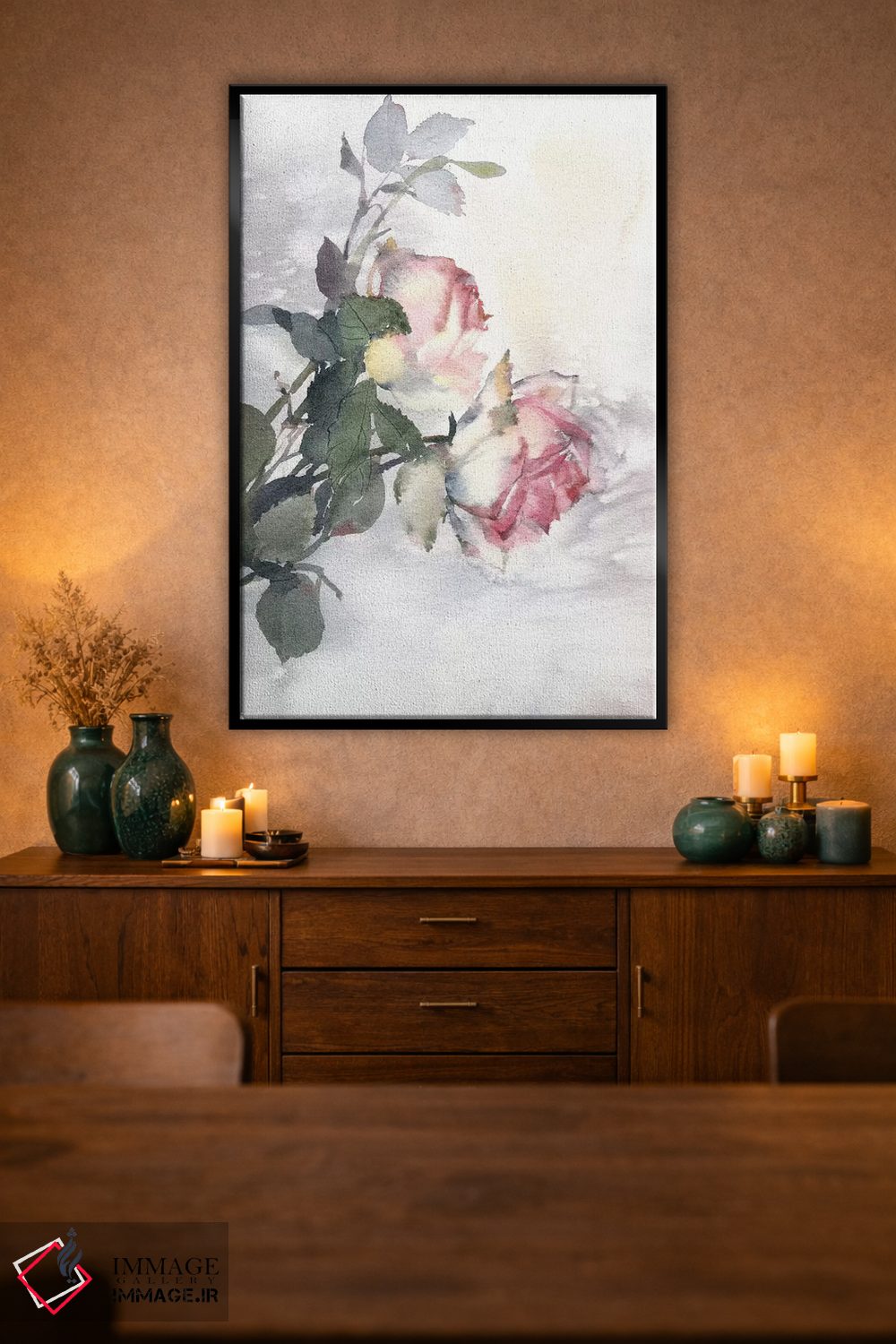 تابلو دکوراتیو گل های رز اثر مارینا ایگناتووا - D1B