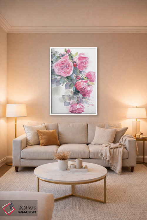 تابلو دکوراتیو درختچه گل رز اثر مارینا ایگناتووا - D2W