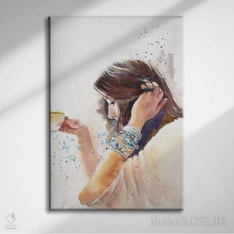 تابلو دکوراتیو لحظه اثر مارینا ایگناتووا - نمای روبهرو روی دیوار