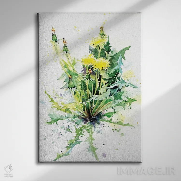 تابلو دکوراتیو قاصدک اثر مارینا ایگناتووا - نمای روبهرو روی دیوار