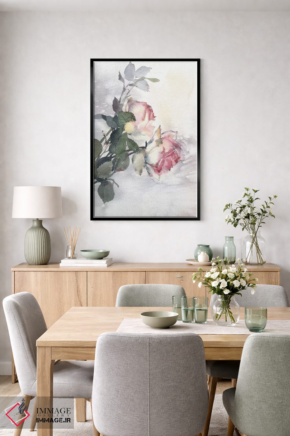 تابلو دکوراتیو گل های رز اثر مارینا ایگناتووا - D6B