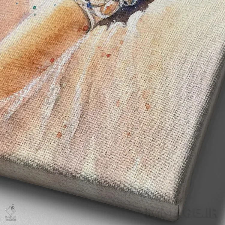 تابلو دکوراتیو لحظه اثر مارینا ایگناتووا - نمای نزدیک بافت بوم