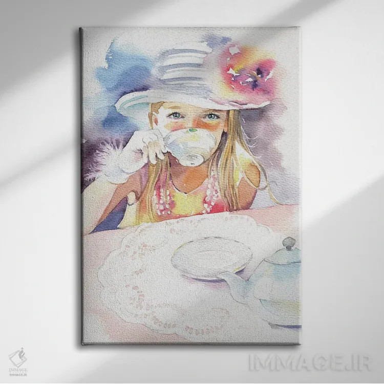 تابلو دکوراتیو مهمانی چای اثر مارینا ایگناتووا - نمای روبهرو روی دیوار