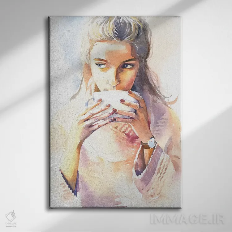 تابلو دکوراتیو شکلات صبحگاهی اثر مارینا ایگناتووا - نمای روبهرو روی دیوار