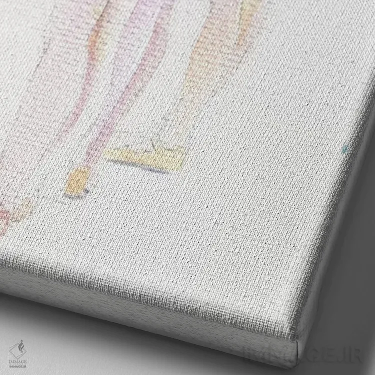 تابلو دکوراتیو رقصنده های کوچک باله اثر مارینا ایگناتووا - نمای نزدیک بافت بوم