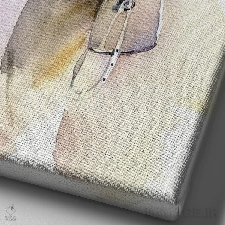 تابلو دکوراتیو تولیکام های حامل اثر مارینا ایگناتووا - نمای نزدیک بافت بوم