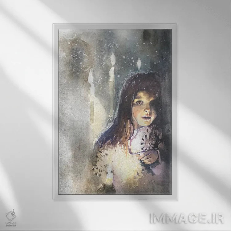 تابلو دکوراتیو یک ملاقات اثر مارینا ایگناتووا - نمای قابدار سفید