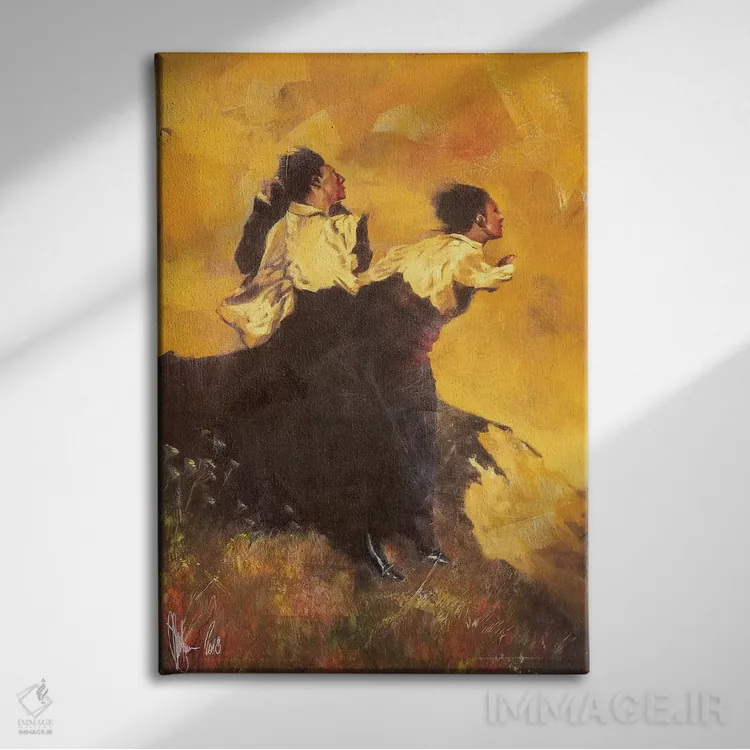 تابلو دکوراتیو آن سوی پرتگاه اثر ایگور شولمان - نمای روبهرو روی دیوار