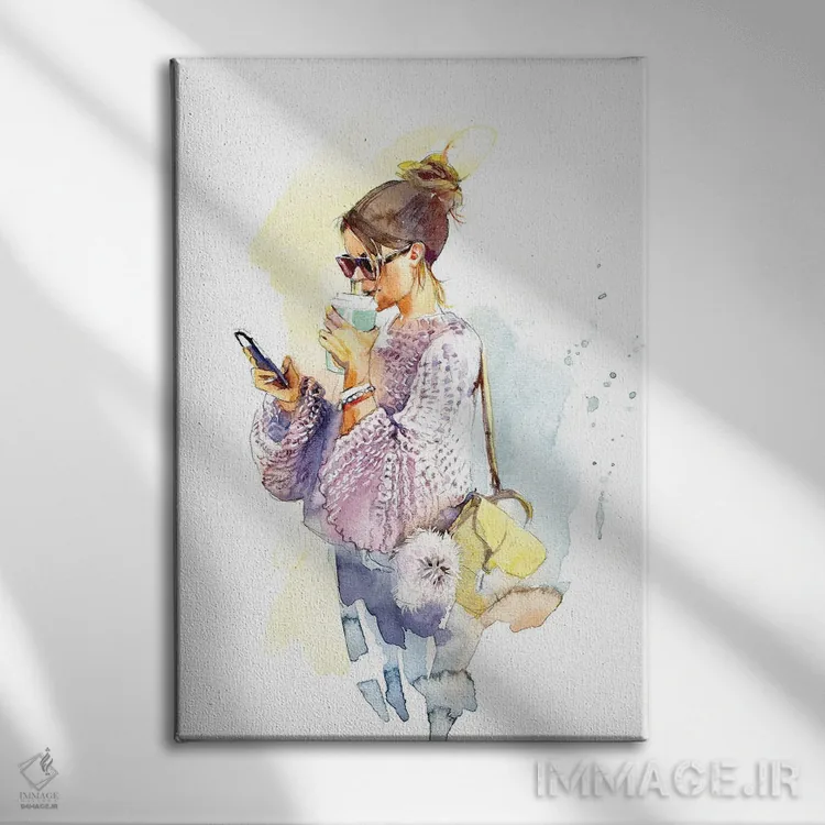 تابلو دکوراتیو ملاقات اتفاقی اثر مارینا ایگناتووا - نمای روبهرو روی دیوار