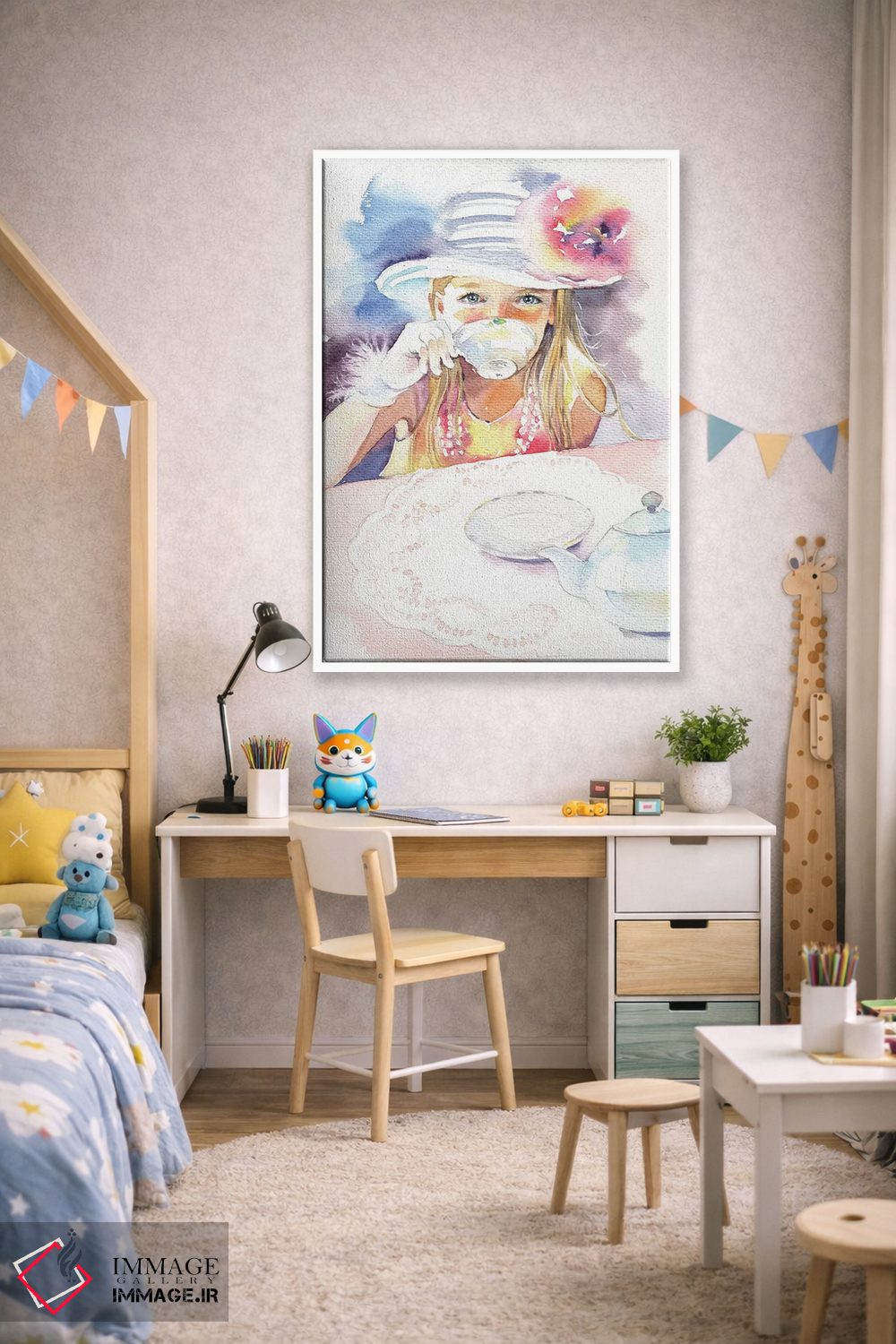 تابلو دکوراتیو مهمانی چای اثر مارینا ایگناتووا - D1W