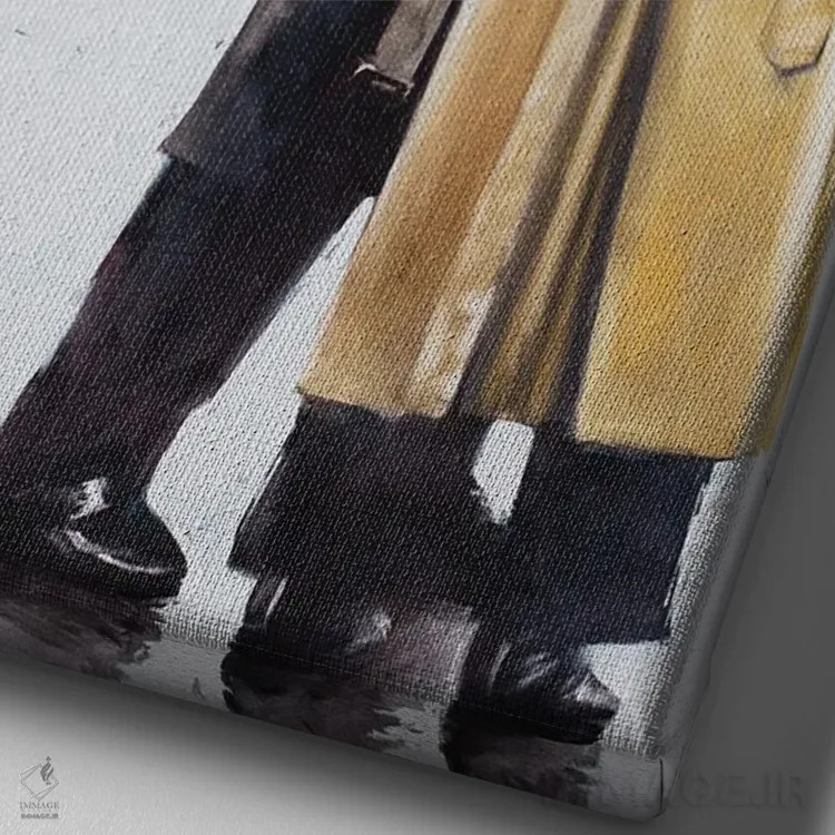 تابلو دکوراتیو وداع اثر ایگور شولمان - نمای نزدیک بافت بوم