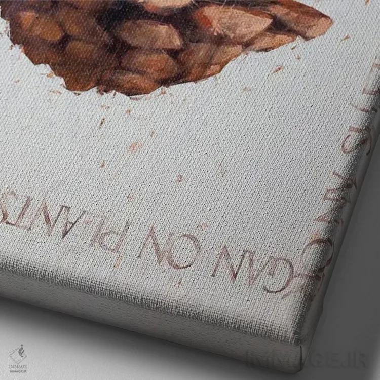 تابلو دکوراتیو مخروط اثر ایگور شولمان - نمای نزدیک بافت بوم