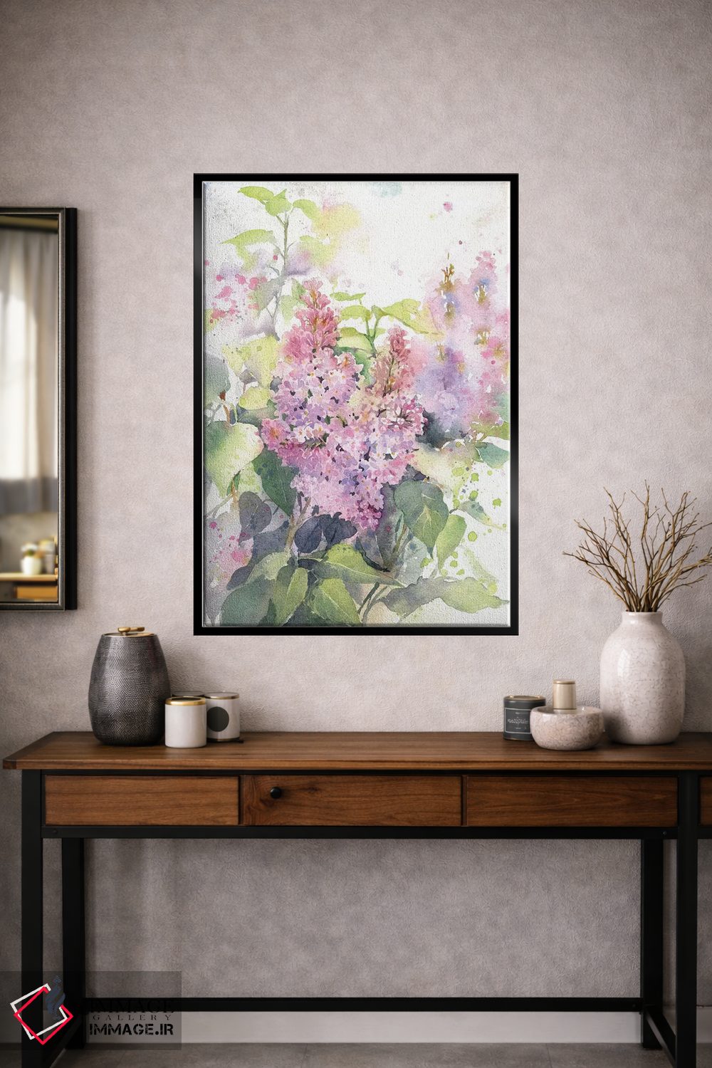 تابلو دکوراتیو یاس بنفش اثر مارینا ایگناتووا - D2B