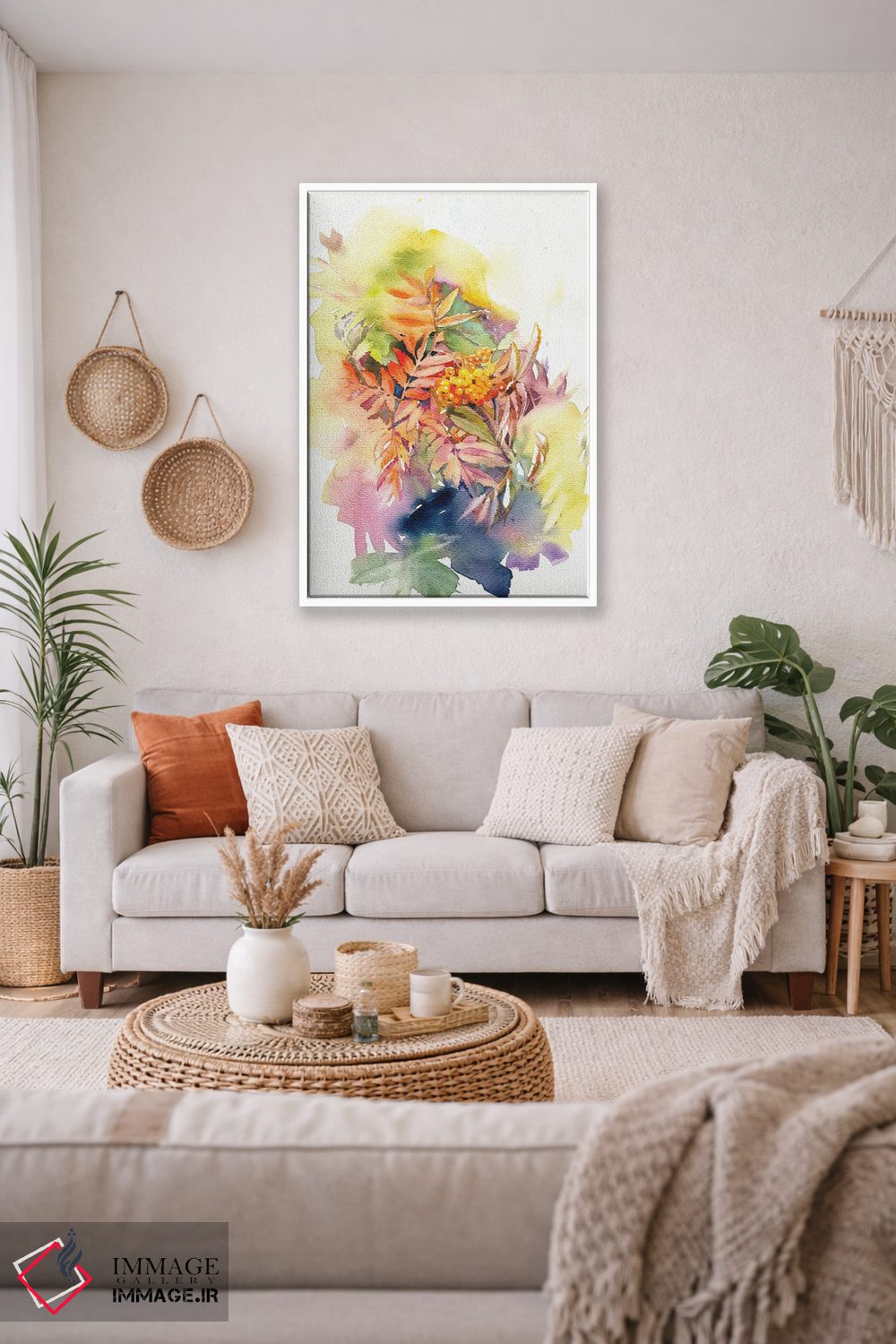 تابلو دکوراتیو درخت روآن I اثر مارینا ایگناتووا - D2W