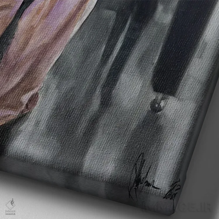 تابلو دکوراتیو چهارشنبه اثر ایگور شولمان - نمای نزدیک بافت بوم