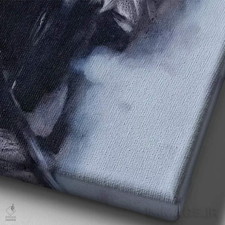 تابلو مدرن ماشین های بخار ششم اثر ایگور شولمان - نمای نزدیک بافت بوم