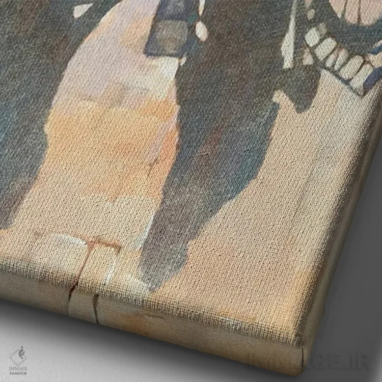 تابلو دکوراتیو دیدار پس از کار اثر ایگور شولمان - نمای نزدیک بافت بوم