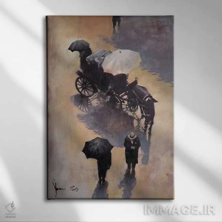 تابلو دکوراتیو بارسلون اثر ایگور شولمان - نمای روبهرو روی دیوار