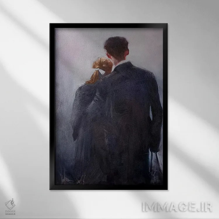 تابلو دکوراتیو کافکا اثر ایگور شولمان - نمای قابدار مشکی