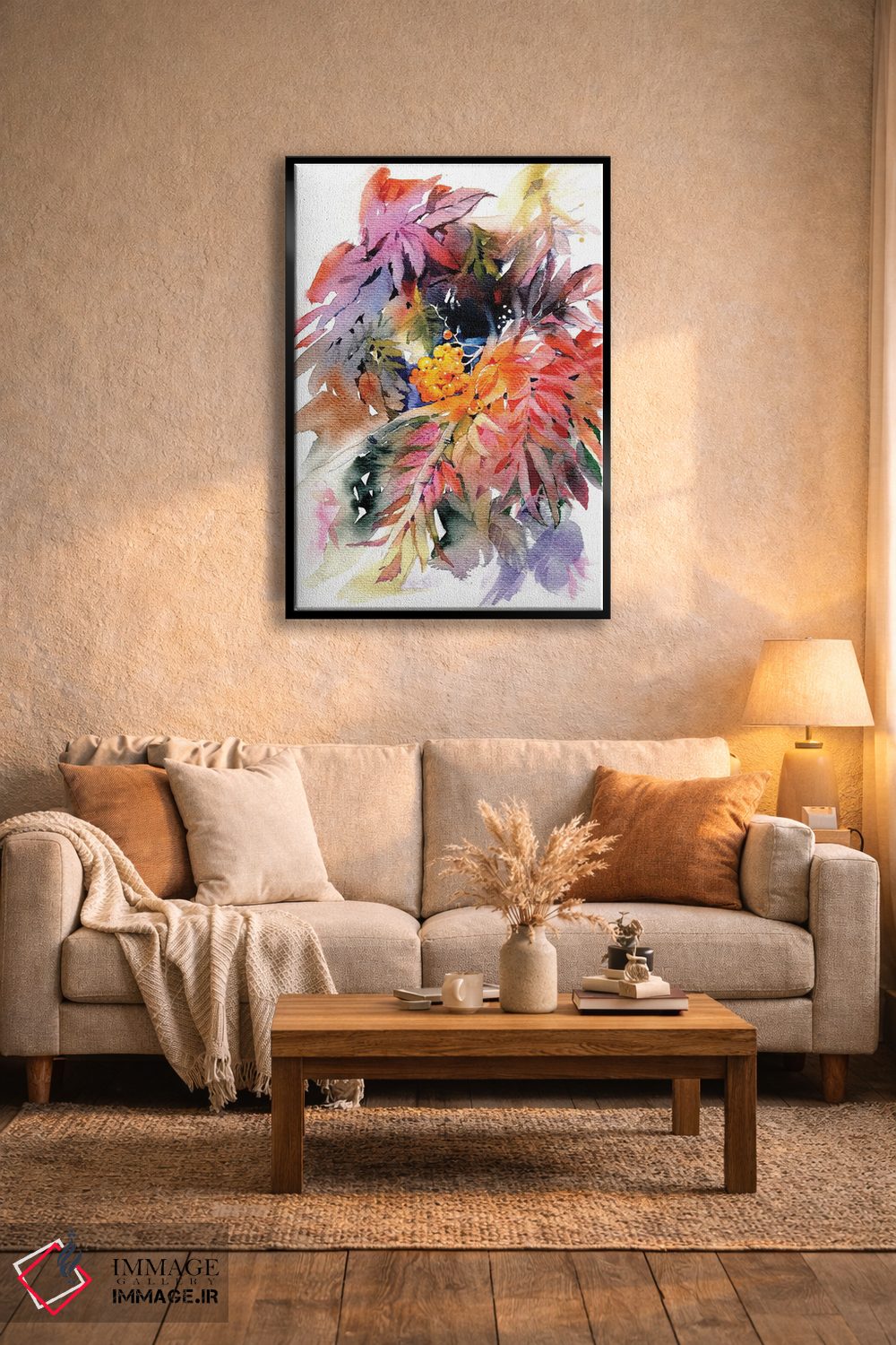 تابلو دکوراتیو درخت روآن II اثر مارینا ایگناتووا - D4B