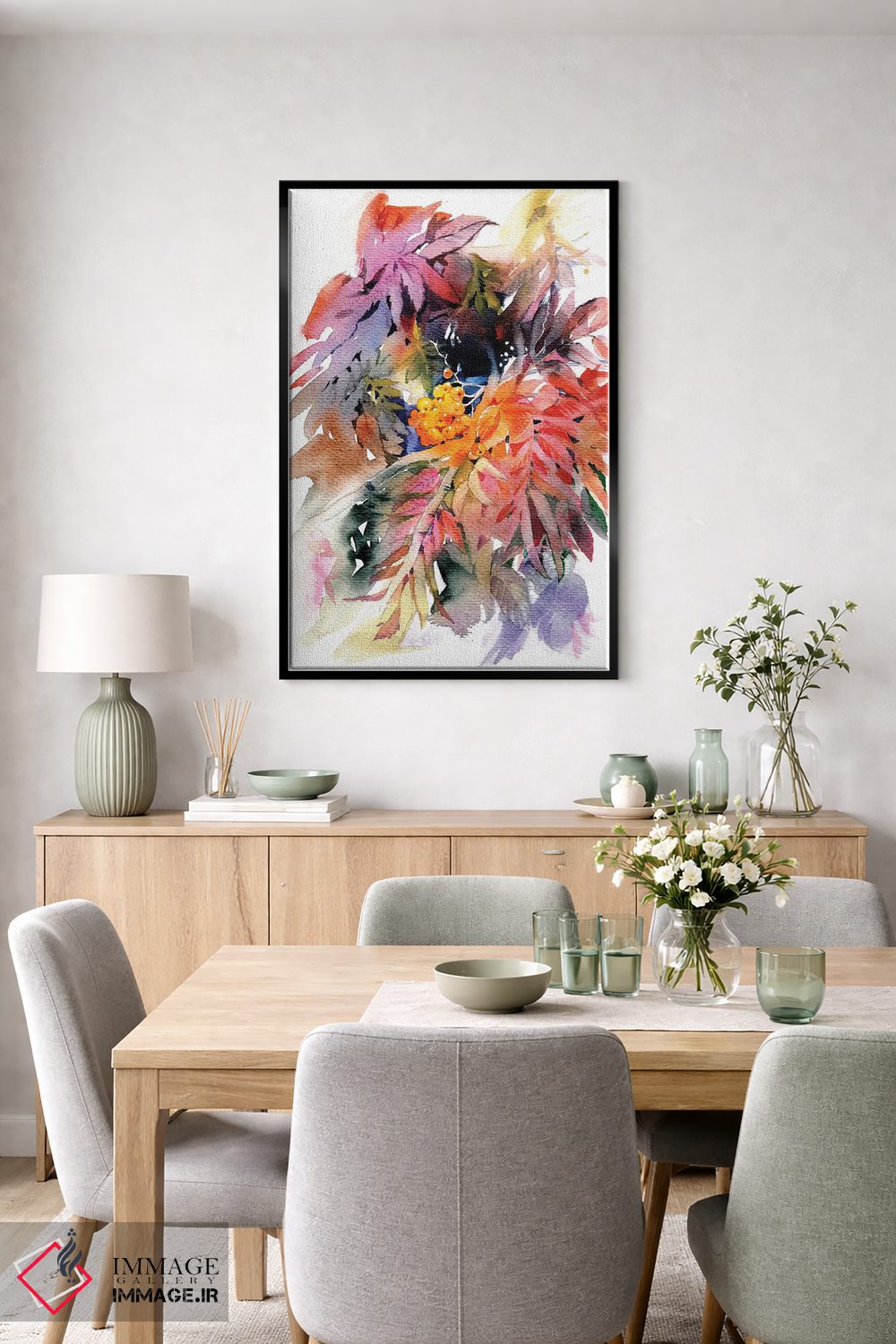 تابلو دکوراتیو درخت روآن II اثر مارینا ایگناتووا - D6B