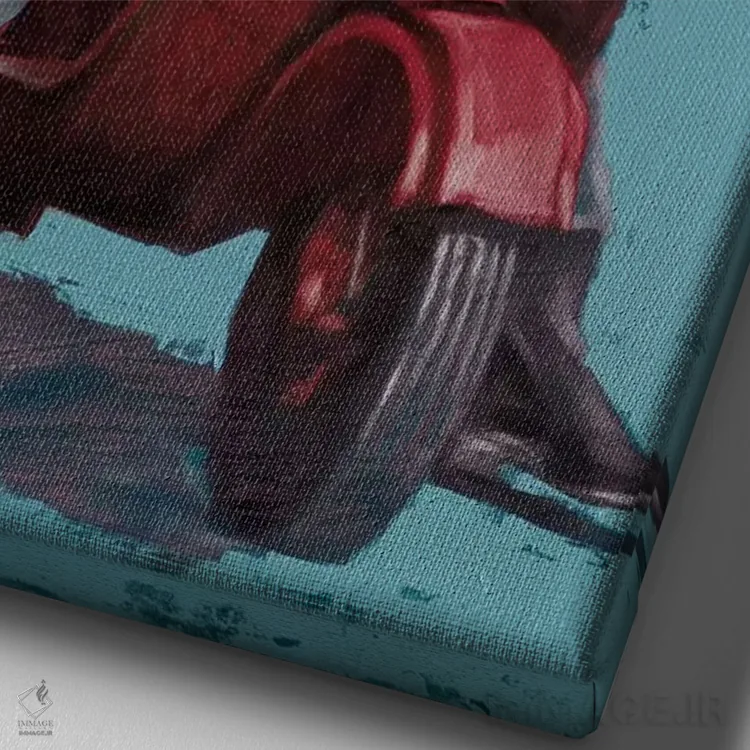 تابلو دکوراتیو مادرید اثر ایگور شولمان - نمای نزدیک بافت بوم