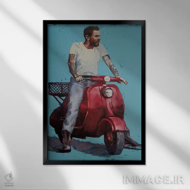 تابلو دکوراتیو مادرید اثر ایگور شولمان - نمای قابدار مشکی