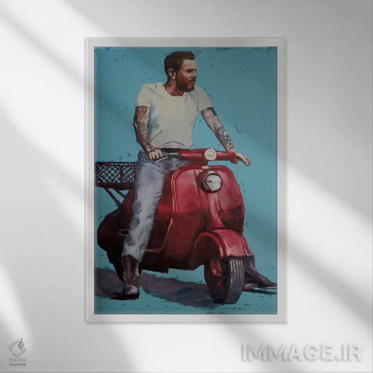 تابلو دکوراتیو مادرید اثر ایگور شولمان - نمای قابدار سفید