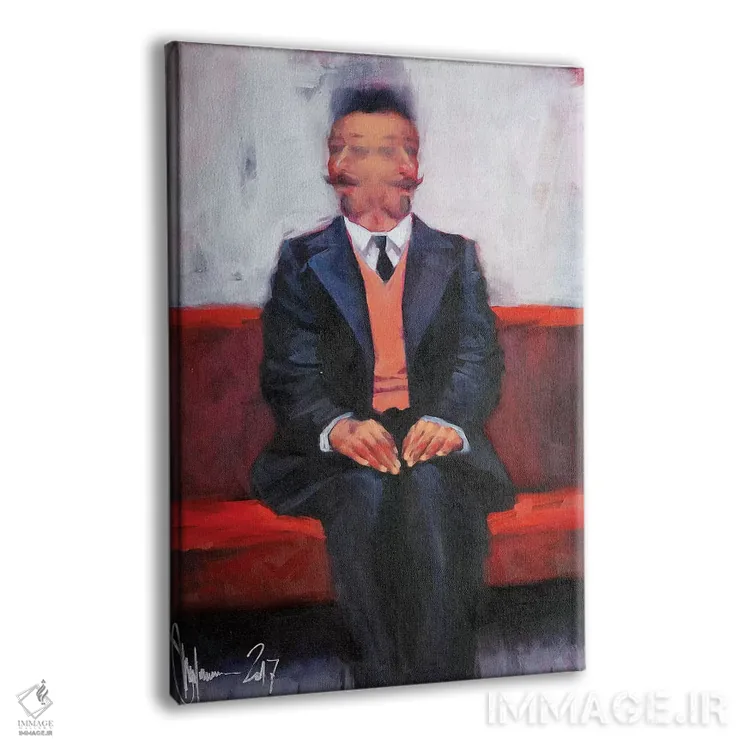 تابلو دکوراتیو خودنگاره شماره سه اثر ایگور شولمان - نمای پرسپکتیو محصول