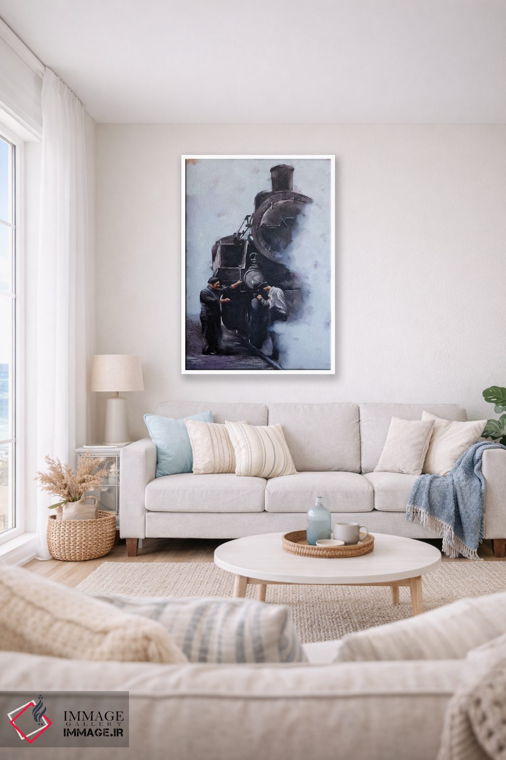 تابلو مدرن ماشین های بخار ششم اثر ایگور شولمان - D1W