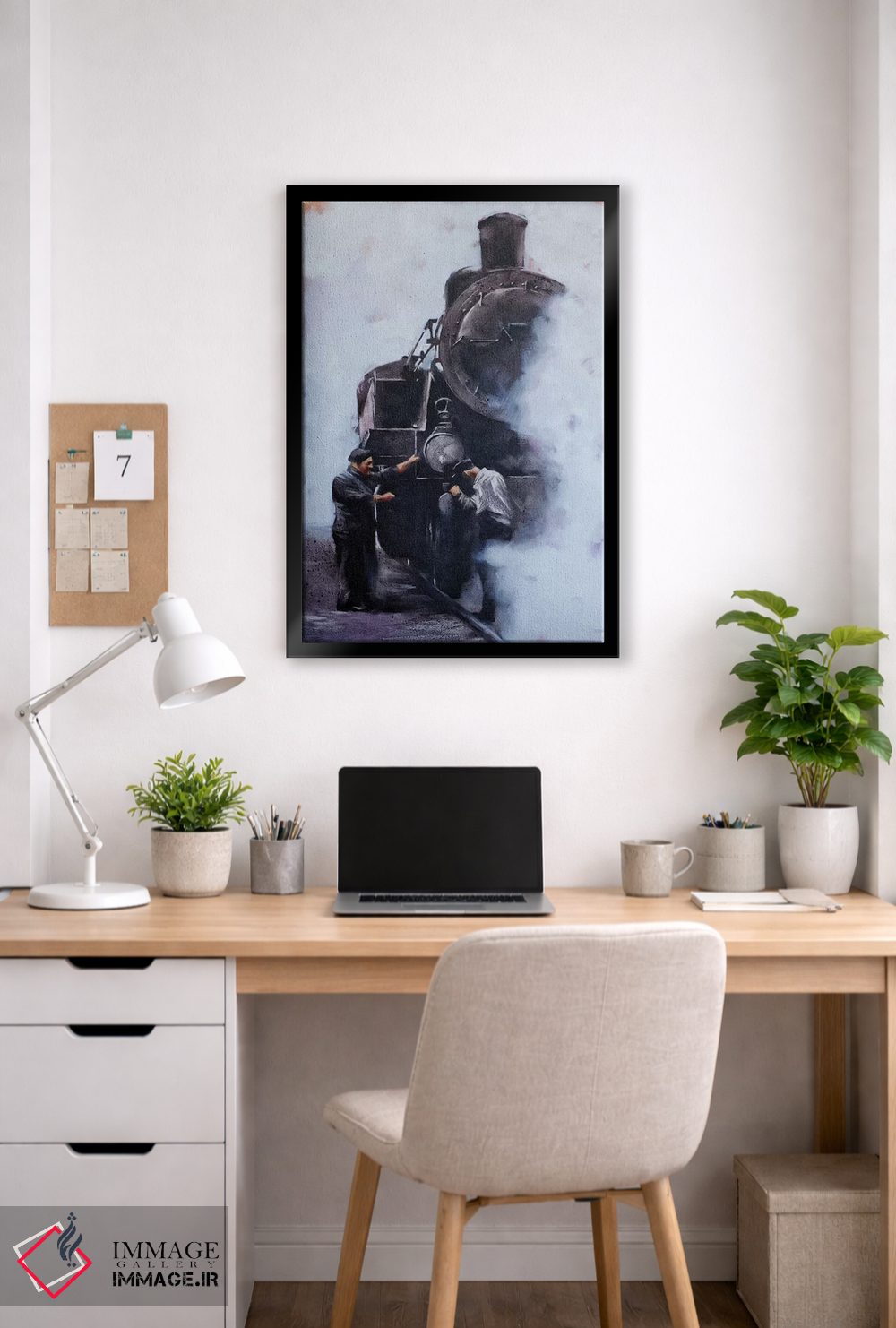 تابلو مدرن ماشین های بخار ششم اثر ایگور شولمان - D5B