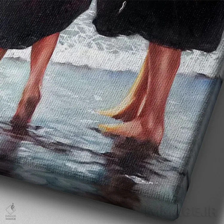 تابلو دکوراتیو صبح بهاری اثر ایگور شولمان - نمای نزدیک بافت بوم