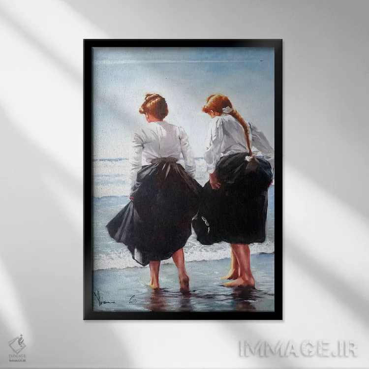 تابلو دکوراتیو صبح بهاری اثر ایگور شولمان - نمای قابدار مشکی