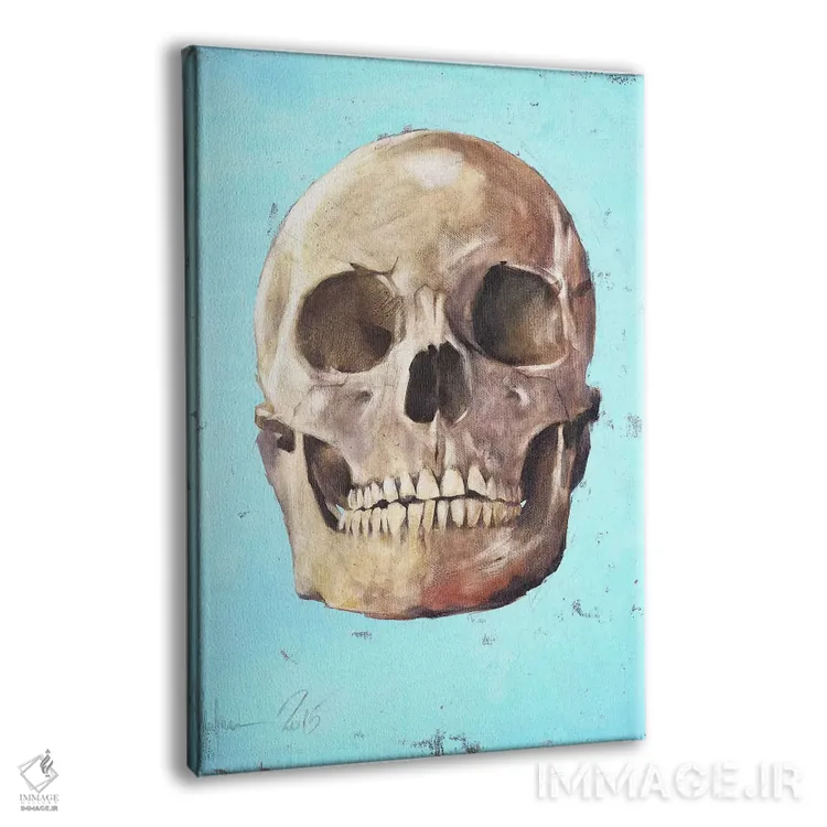 تابلو دکوراتیو جمجمه اثر ایگور شولمان - نمای پرسپکتیو محصول