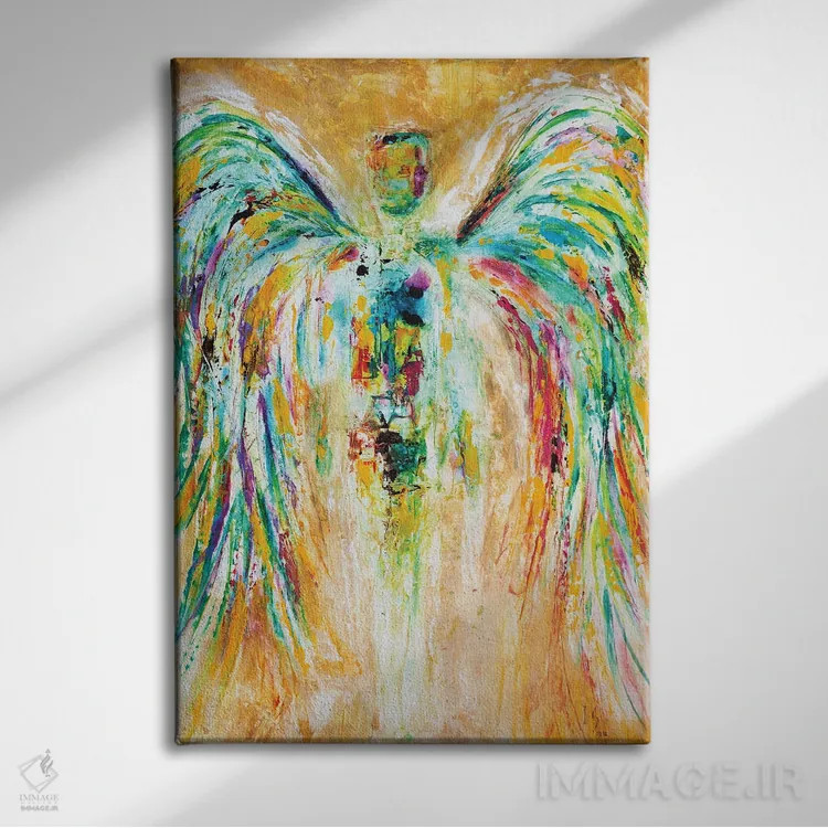 تابلو دکوراتیو روح خوش برخورد اثر ایوان گوادراما - نمای روبهرو روی دیوار