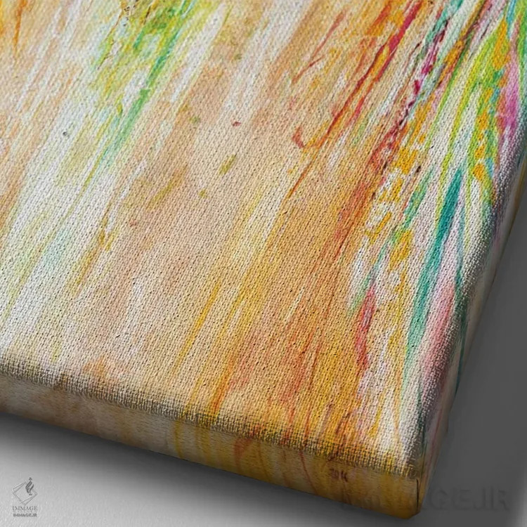 تابلو دکوراتیو روح خوش برخورد اثر ایوان گوادراما - نمای نزدیک بافت بوم