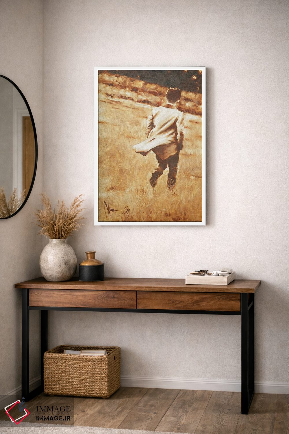 تابلو دکوراتیو قدم زدن در هولمز اثر ایگور شولمان - D3W