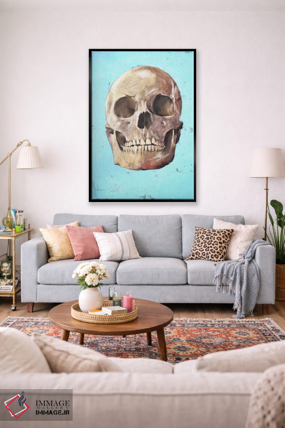 تابلو دکوراتیو جمجمه اثر ایگور شولمان - D1B