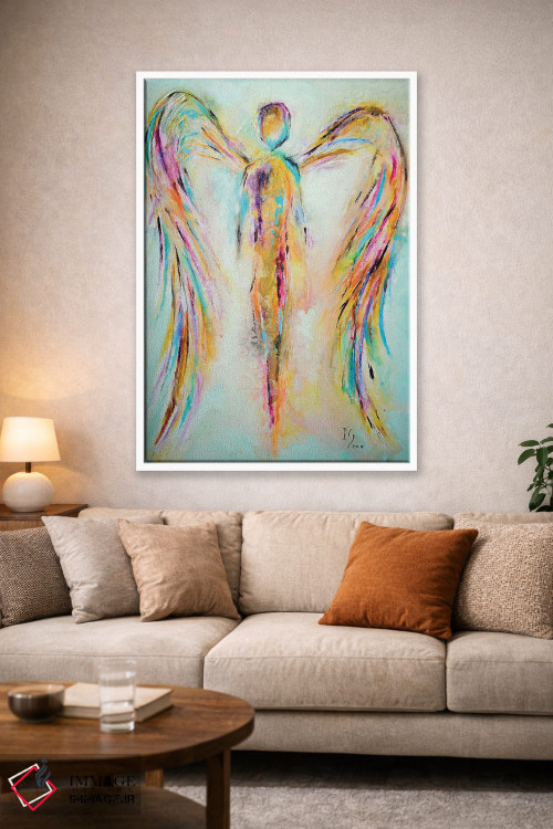 تابلو دکوراتیو فرشته در بهشت اثر ایوان گوادراما - D1W